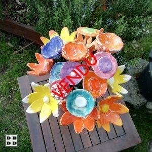 bouquet fleurs céramique