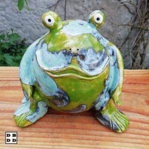 grenouille ronde céramique