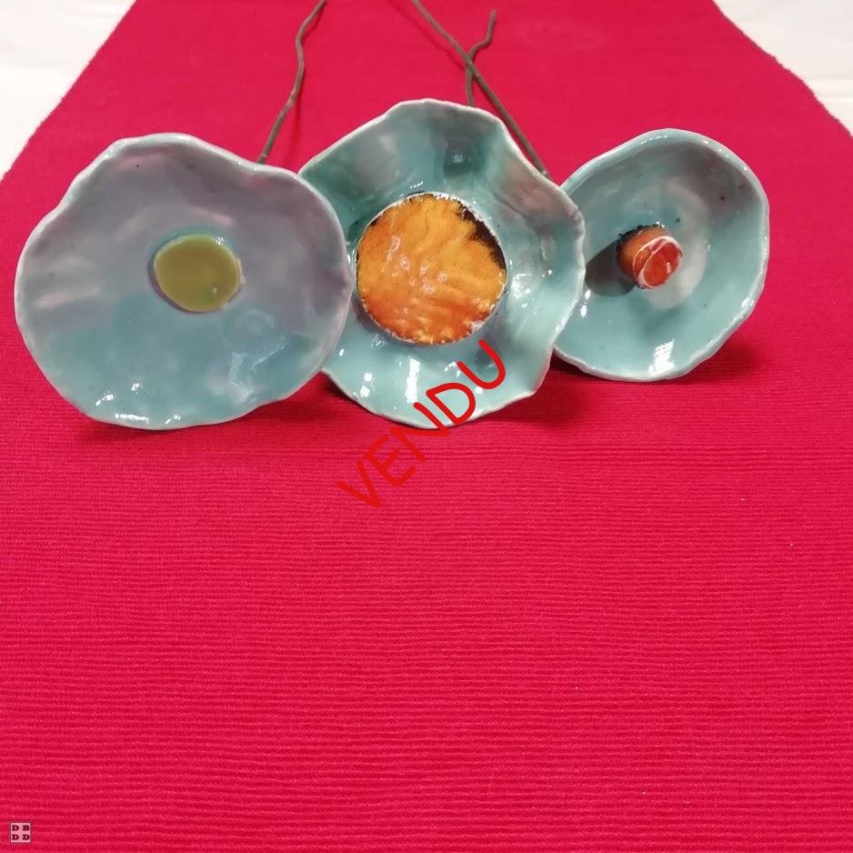 fleurs ciel céramique en bouquet