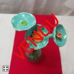 fleurs céramique en bouquet