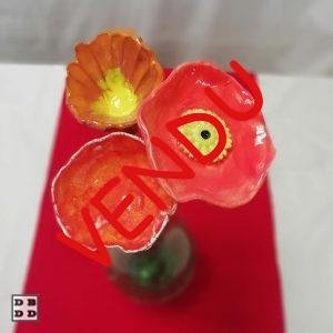 fleurs céramique en bouquet