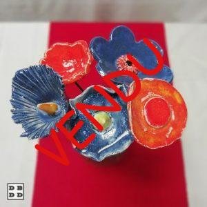 fleurs céramique en bouquet