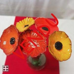 fleurs céramique en bouquet