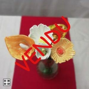 fleurs céramique en bouquet