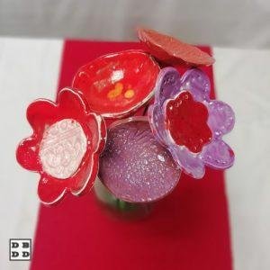 fleurs céramique en bouquet