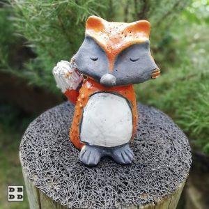 Renard roux céramique