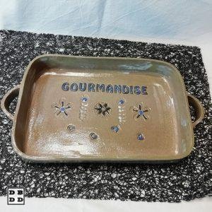 Plat à gratin en grès