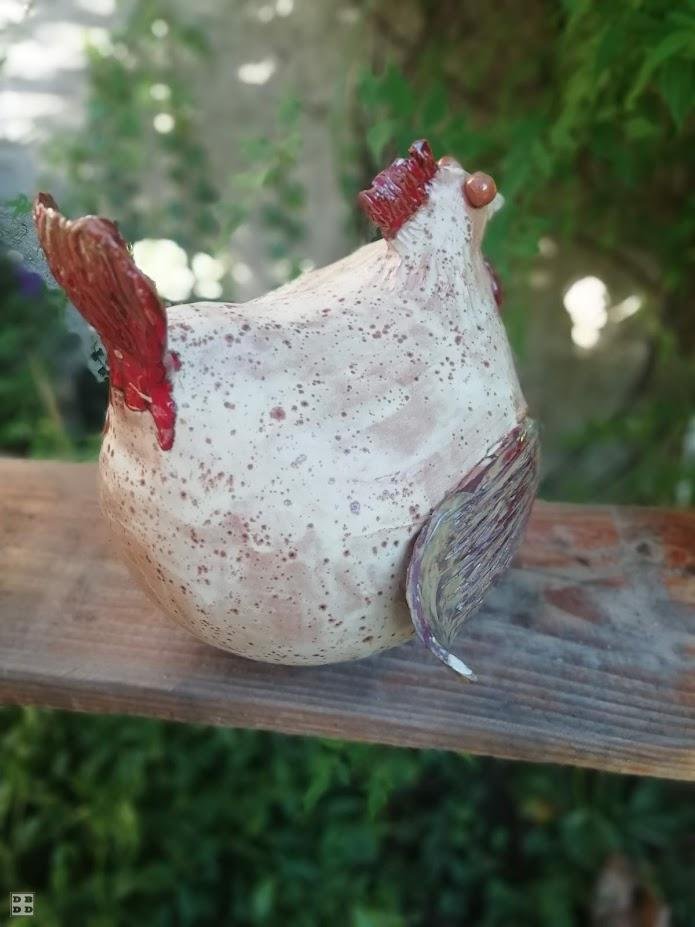 Poule céramique