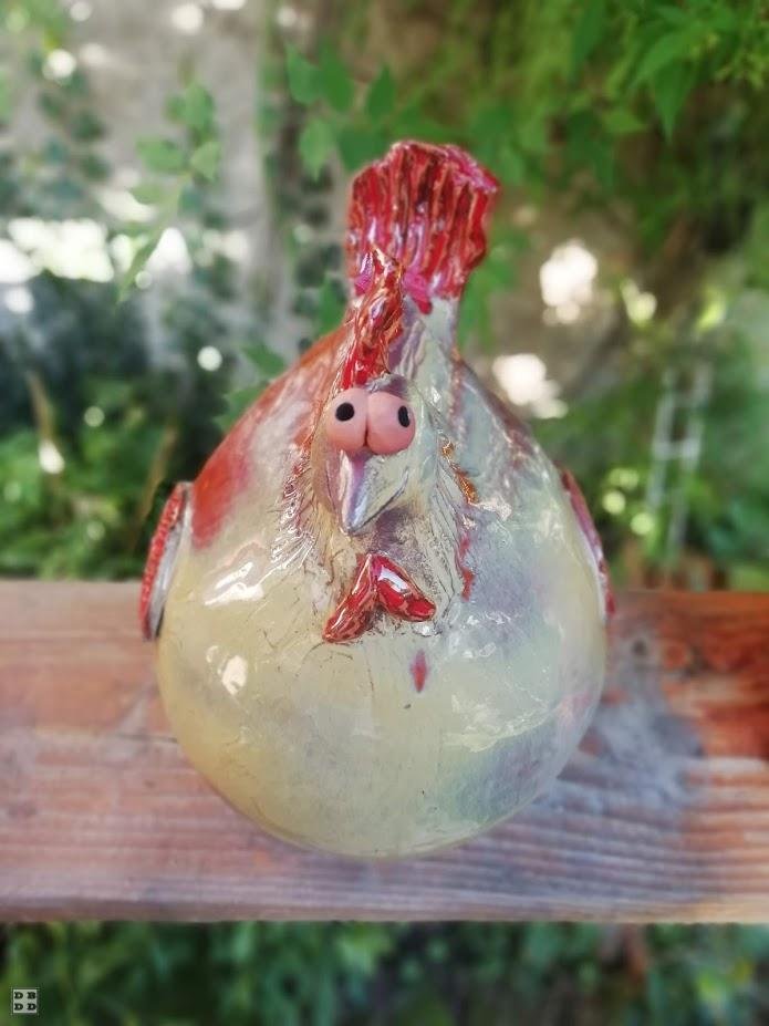 Poule céramique originale